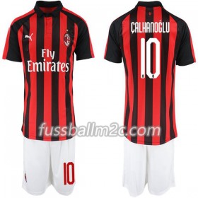 Fußballtrikots AC Mailand Hakan Calhanoglu 10 Kinder Heim Trikotsatz 2018-2019